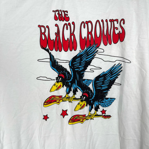 The Black Crowes Flying Crows Band Tee White Size Medium NWOT - Picture 2 of 6